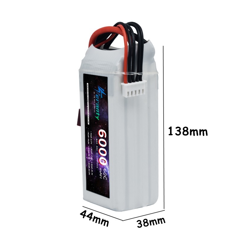 6000mAh Lipo 14.8V Battery 4S  - огляд і ціна 4S Lipo Battery 14.8V 6000Mah