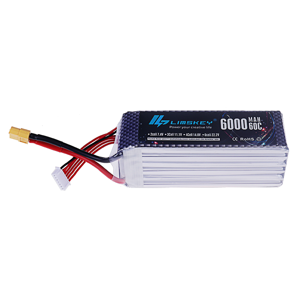 7.4V 11.1V 14.8V 22.2V 6000mAh - огляд і ціна 4S Lipo Battery 14.8V 6000Mah