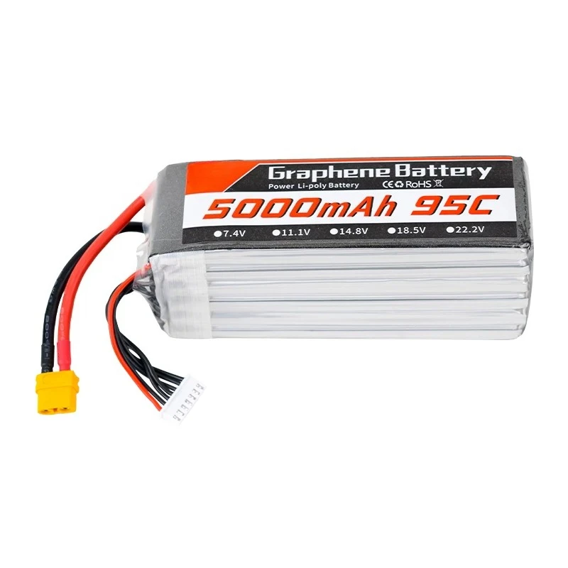 6S 22.2V 5000mAh 95C Graphene  - огляд і ціна 6S Lipo Battery 22.2V 5000Mah