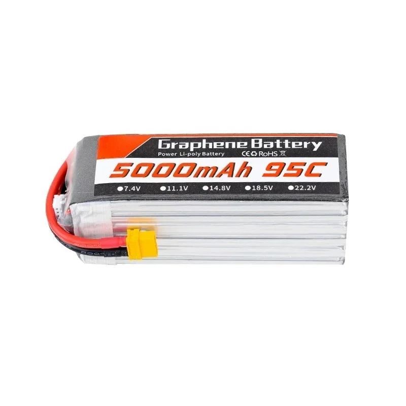 5000mAh 6S 22.2V 95C Graphene  - огляд і ціна 6S Lipo Battery 22.2V 5000Mah