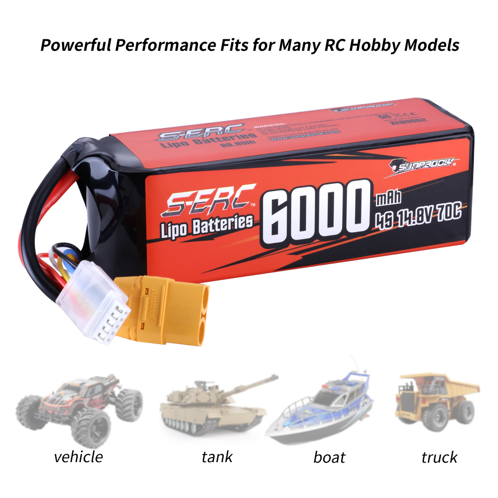 SUNPADOW 4S Lipo Battery for 1 - огляд і ціна 4S Lipo Battery 14.8V 6000Mah